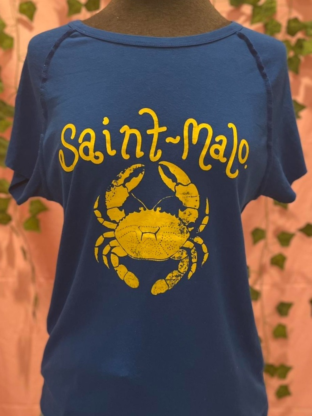 Urban Outfitters Blue Saint-Malo Crab Graphic Tee